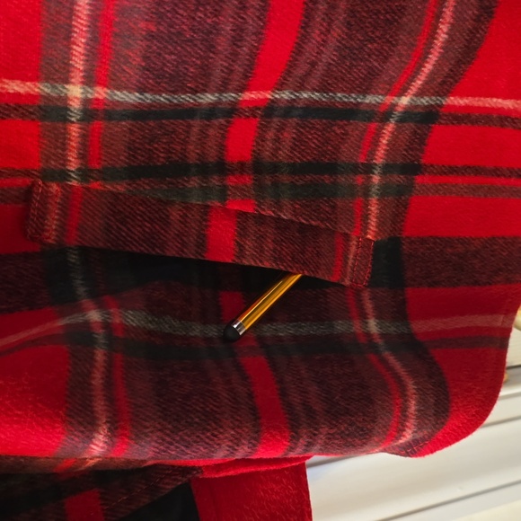 A.N.A BRAND WOMEN'S PLUS SIZE RED PLAID FRONT BUTTON JACKET COAT SIZE 0X - Picture 6 of 16